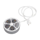 Vea VE-G604YU 4'Lü 2 USB Li Anahtarlı 1.5 Metre Grup Priz - 3