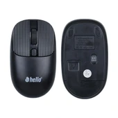 Hello HL-21808 Siyah 1000 DPI 2.4Ghz Kablosuz Bluetooth Mouse - 2