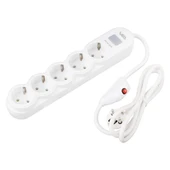 Vea VA-21569 5'Li Anahtarlı 1.5 Metre Akım Korumalı Priz Beyaz - 3