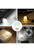 Ayver TAŞINABİLİR MİNİ USB LED BEYAZ IŞIK TASARRUFLU USB KİTAP OKUMA,MASA,GECE LAMBASI LAMBASI 1 ADET - 4