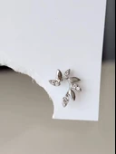 Buğday Başak Arpa Model Kıkırdak Piercing Tragus Helix  Gümüş Renk Küpe thumbnail 1