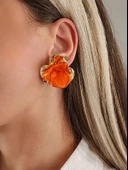 6'lı Kuğu Fiyonk Model Minima Gümüş Silver Renkli Küpe Seti thumbnail 2