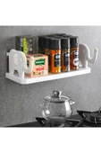 Ayver PLASTİK ÇOK AMAÇLI FİL MODEL YAPIŞKANLI DÜZENLEYİCİ RAF BANYO MUTFAK RAFI 34X14 - 1