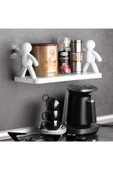 Ayver PLASTİK ÇOK AMAÇLI HERKÜL MODEL YAPIŞKANLI DÜZENLEYİCİ RAF BANYO MUTFAK RAFI 34X14 - 2