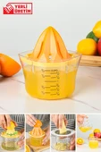 Ayver Wenken 4 Ü 1 Arada Rendeli Ölçülü Hazneli Limon Portakal Narenciye Sıkacağı - 1