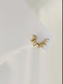 Buğday Başak Arpa Model Kıkırdak Piercing Tragus Helix Altın Gold Renk Küpe thumbnail 2