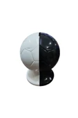 Ayver RENKLİ PLASTİK TARAFTAR KUMBARA AYRILABİLİR KOLAY SÖKÜLÜR OYUNCAK SİYAH-BEYAZ 15 CM - 1