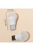 Ayver TAŞINABİLİR MİNİ USB LED SARI GÜN IŞIĞI TASARRUFLU USB KİTAP OKUMA GECE LAMBASI-MASA LAMBASI 1 ADET - 4