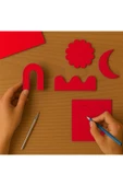 Renkli Mukavva 50x70 Kırmızı 18'li - 1