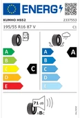 Kumho 195/55R16 87V ECSTA HS52 2025 Üretim Yaz Lastiği - 2