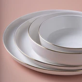 GÜRAL PORSELEN Bilbao 19 Parça 4 Kişilik Yemek Takımı Altın Yaldız 20 thumbnail 3