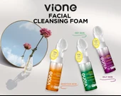 vione 2 Adet Yüz Temizleme Köpüğü 150ml Aydınlatıcı Besleyici Özel Fırçalı - 2