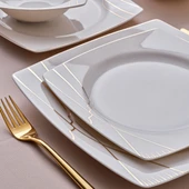 GÜRAL PORSELEN Caroline 54 Parça 12 Kişilik Yemek Takımı 6729 thumbnail 4