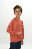 Toontoy Erkek Çocuk Komple Ayı Baskılı Sweatshirt - 4
