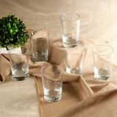 GÜRAL PORSELEN Güral Cam Taşlı 6 lı Su Bardağı 11187 thumbnail 1