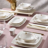 GÜRAL PORSELEN Caroline 54 Parça 12 Kişilik Yemek Takımı 6713 thumbnail 2