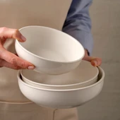 GÜRAL PORSELEN Ece 2 Adet 20 Cm Salata Kasesi thumbnail 1