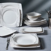 GÜRAL PORSELEN Caroline 54 Parça 12 Kişilik Yemek Takımı 66851 - 2