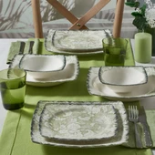 GÜRAL PORSELEN Caroline 24 Parça 6 Kişilik Yemek Takımı 2421 thumbnail 1