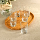 GÜRAL PORSELEN Güral Cam Taşlı 6 lı Su Bardağı 11187 thumbnail 2