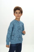 Toontoy Erkek Çocuk Komple Ayı Baskılı Sweatshirt - 12