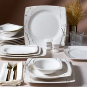 GÜRAL PORSELEN Caroline 54 Parça 12 Kişilik Yemek Takımı 6685 thumbnail 1