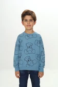 Toontoy Erkek Çocuk Komple Ayı Baskılı Sweatshirt - 10