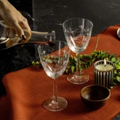 GÜRAL PORSELEN Güral Cam Taşlı 6 Lı Ayaklı Su Bardağı 11187 thumbnail 1