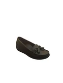 Esem Püsküllü Rok Siyah Hakiki Deri Kadın Ayakkabı thumbnail 1