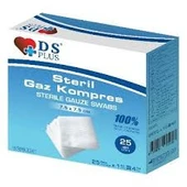 DS PLUS 7,5CMX7,5 CM STERİL SPANÇ 100 LÜK PAKET - 1