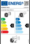 Kumho 215/60R16 95H SOLUS TA21 2025 Üretim Yaz Lastiği - 2
