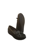 Esem Püsküllü Rok Siyah Hakiki Deri Kadın Ayakkabı thumbnail 3