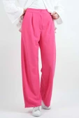Tesettür Pantolon Double Mira Cepli Palazzo Pantolon Pembe - 3