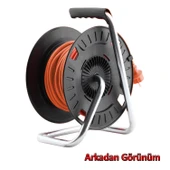 Plastik Makaralı Monofaze Uzatma Kablosu 3x2.5 mm 20 Metre Seyyar CCA Alüminyum Alaşım Kablo 4 Priz thumbnail 3