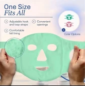 Terapi Jel Yüz Maskesi Soğuk Ve Sıcak Boncuklu Ayarlanabilir Maske (yeşil) - 5