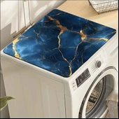 55 CM x 45 CM ALTIN DAMARLI MAVİ MERMER TEMALI TEZGAH ÜSTÜ BULAŞIK KURUTMA MATI BULAŞIKLIK KURUTMA ÖRTÜSÜ thumbnail 3