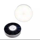 GÜNEŞ ENERJİLİ 8 LED BEYAZ IŞIK HAREKET SENSÖRLÜ ŞARJLI TYPE-C GİRİŞLİ LED LAMBA KORİDOR DOLAP İÇİ - 1