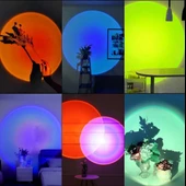 SGE TEKNOLOJİ USB LED 7 RENK 14 MOD PROJEKTÖR LAMBASI FOTOĞRAF VE VİDEO ÇEKİM IŞIĞI DEKORATİF IŞIK - 2