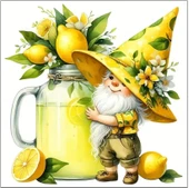 55 CM x 45 CM LİMON SUYU CÜCESİ TEMALI TEZGAH ÜSTÜ BULAŞIK KURUTMA MATI BULAŞIKLIK KURUTMA ÖRTÜSÜ thumbnail 1