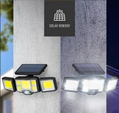 SGE TEKNOLOJİ 192 COB LED GÜNEŞ ENERJİLİ HAREKET SENSÖRLÜ KUMANDALI BAHÇE GARAJ EV AYDINLATMA LAMBASI SOLAR IŞIK - 6