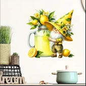 55 CM x 45 CM LİMON SUYU CÜCESİ TEMALI TEZGAH ÜSTÜ BULAŞIK KURUTMA MATI BULAŞIKLIK KURUTMA ÖRTÜSÜ thumbnail 2