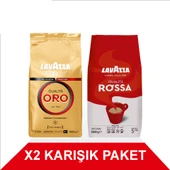 Lavazza Qualita Oro + Qualita Rossa Çekirdek Kahve (1000gr) 2'Li Paket - 1