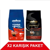 Lavazza Crema e Gusto Classico + Espresso Barista Gran Crema Çekirdek Kahve (1000gr) 2'Li Paket - 1