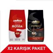 Lavazza Qualita Rossa + Espresso Barista Gran Crema Çekirdek Kahve (1000gr) 2'Li Paket - 1