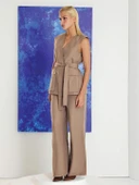 BELİ KEMERLİ PALAZZO PANTOLON thumbnail 2