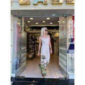 BASKILI KETEN KUMAŞ BLUZ thumbnail 4