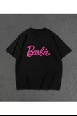 Kadın Baskılı Oversize T-shirt - Siyah - 2