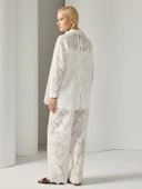 BRODE KUMAŞ ARKASI PENCERELİ GÖMLEK - 3