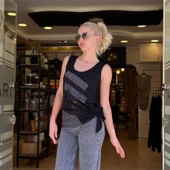 ASİMETRİK ANTRA GARNİLİ ATLET thumbnail 1