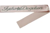 İyiki Doğdun Kuşak Pudra Pembe Üzeri Gümüş - 1